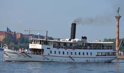 Ausflug auf dem Mälaren in Stockholms Der Mälaren in Stockholm