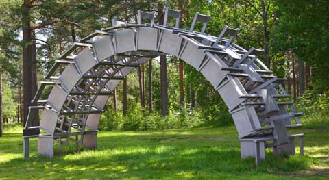 Der Skulpturenpark in Umeå, Västerbotten Skulpturenpark Umeå