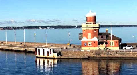 DDer Fährhafen in Helsingborg